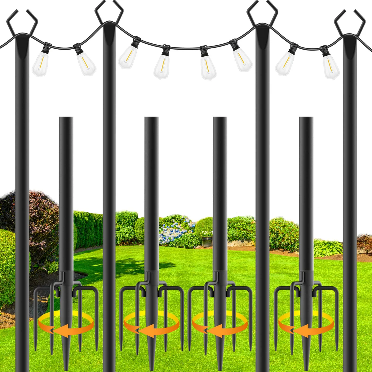 Zoegi Outdoor String Light Poles