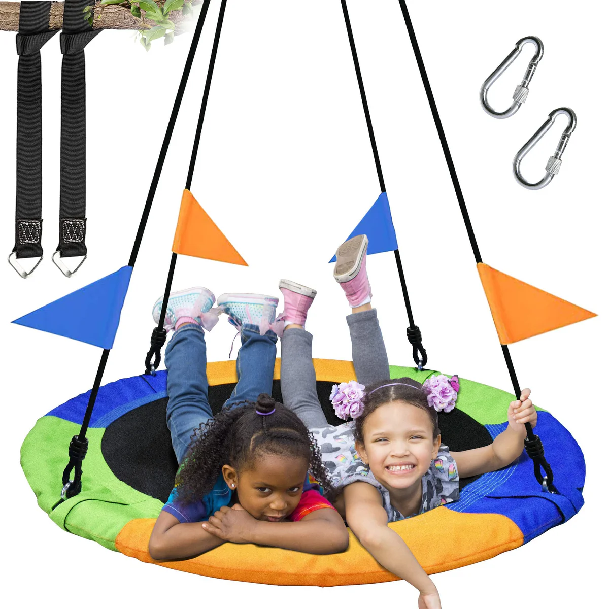 PACEARTH Saucer Tree Swing Set