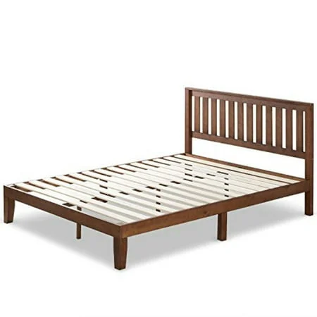 Zinus 12 Inch Solid Wood Platform Bed with Headboard
