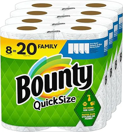 Bounty Quick Size Paper Towels, 8 Rolls