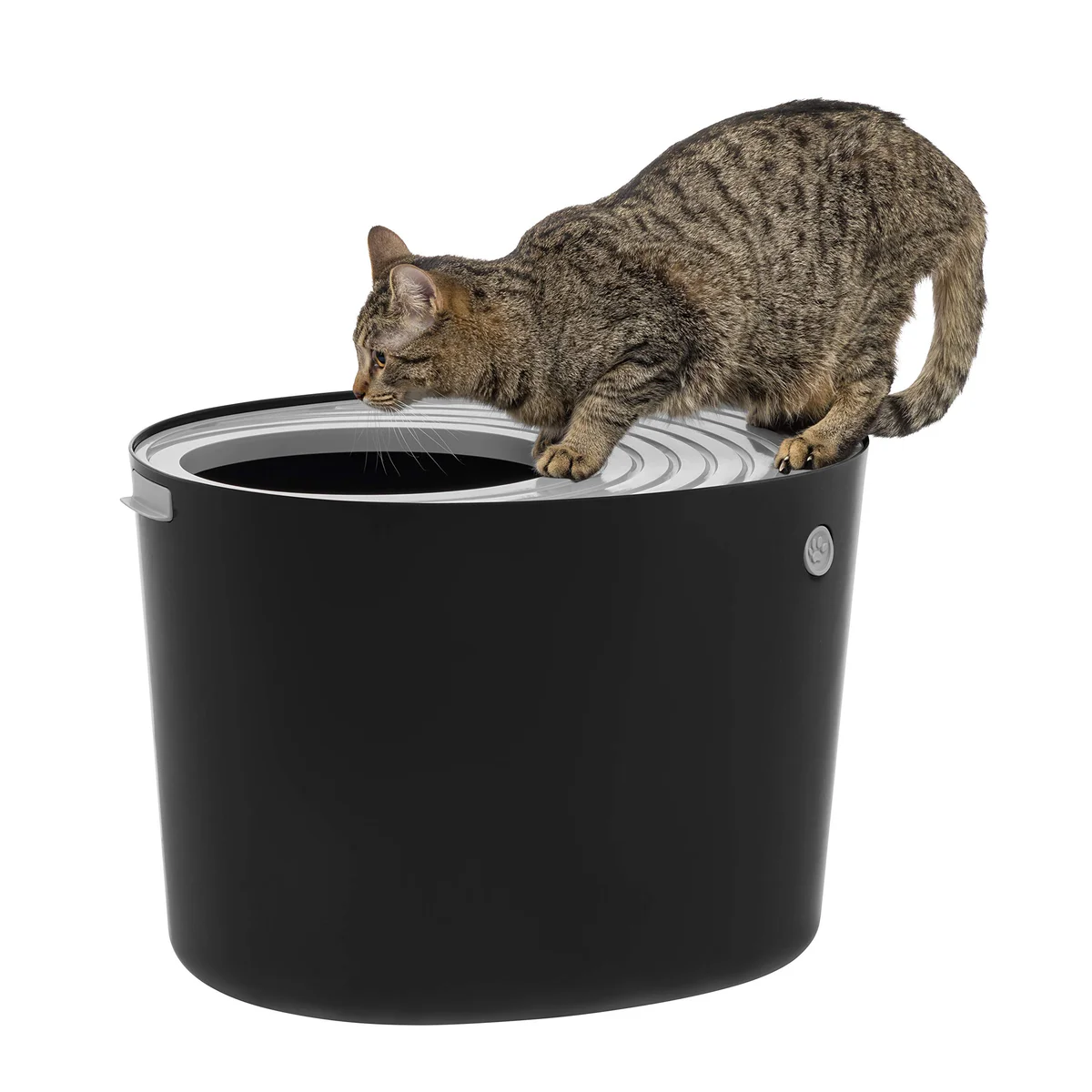 IRIS USA Top Entry Enclosed Cat Litter Box with Scoop