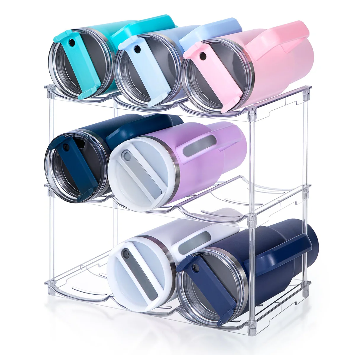 SPOSPO Water Bottle Organizer Rack