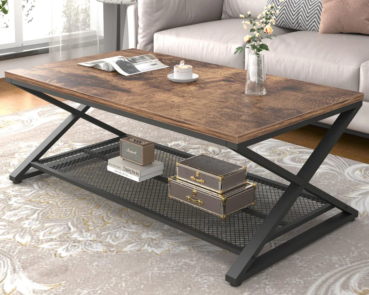 LVB Rustic Solid Wood Coffee Table