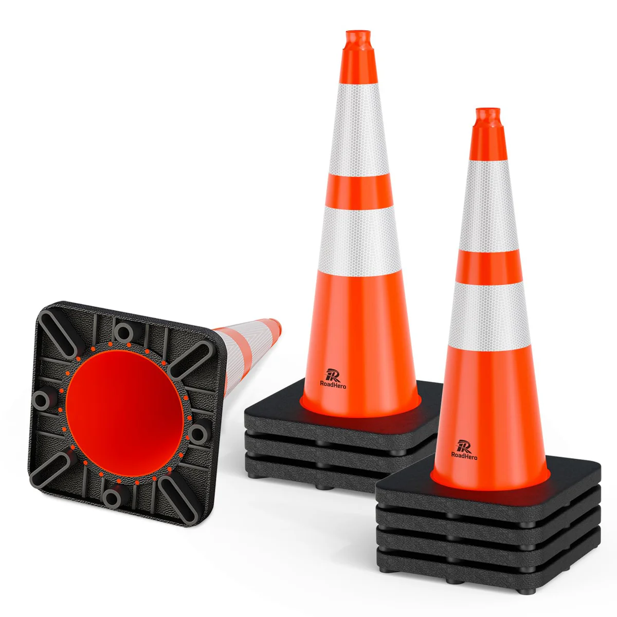 RoadHero Pop Up Safety Cones 6Pk