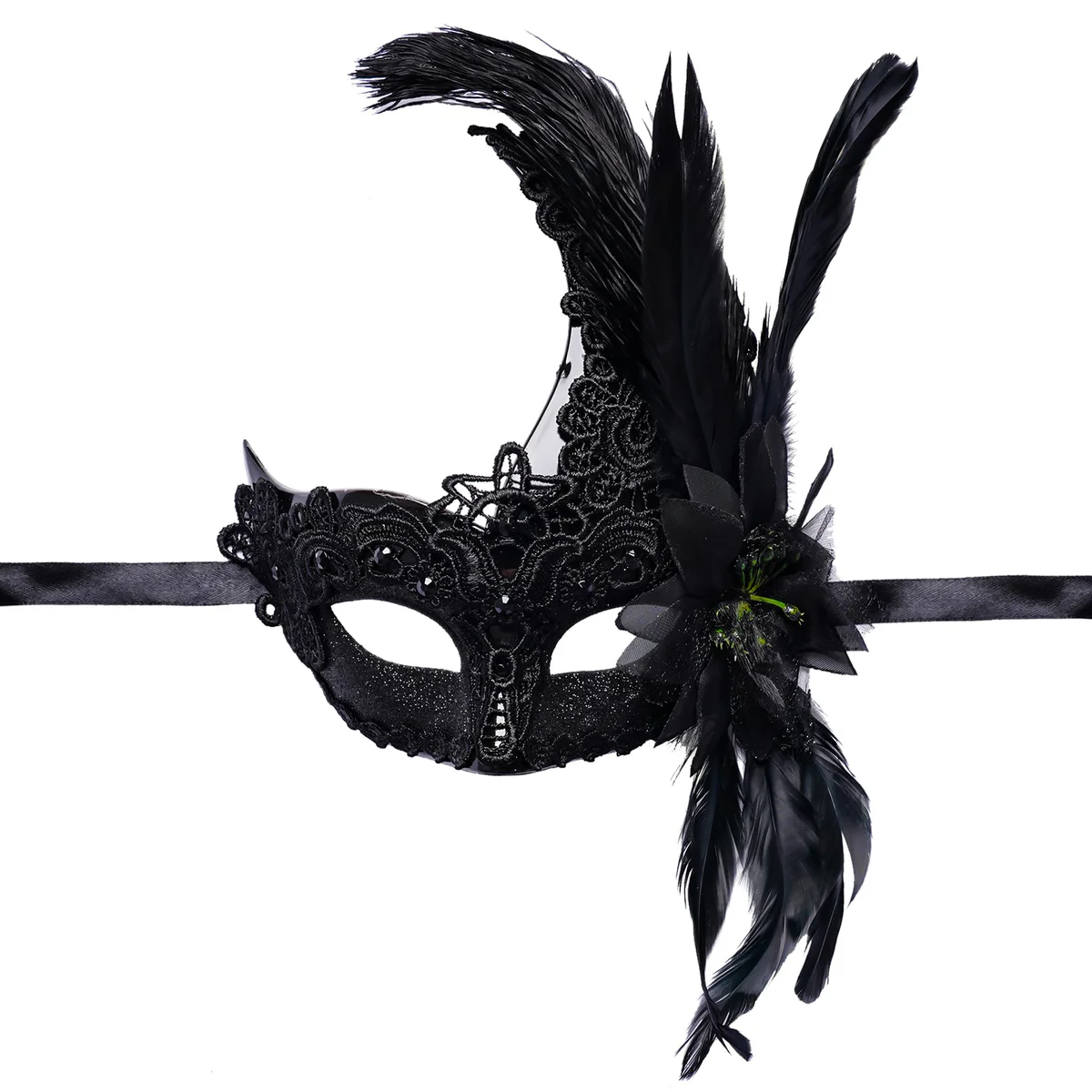Yymobt Feather Masquerade Mask Venetian Party Mask