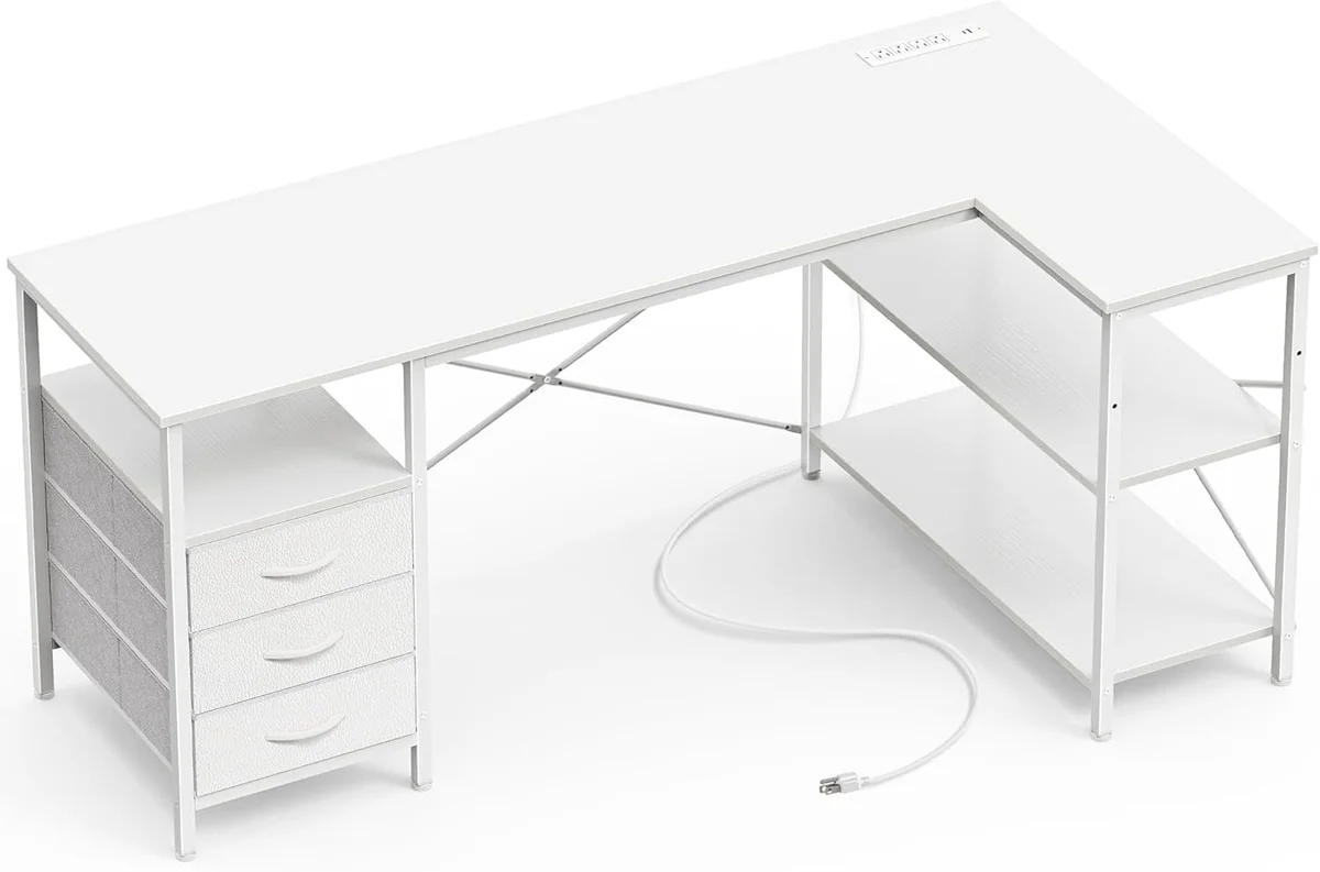 Huuger L-Shaped Corner Gaming Desk
