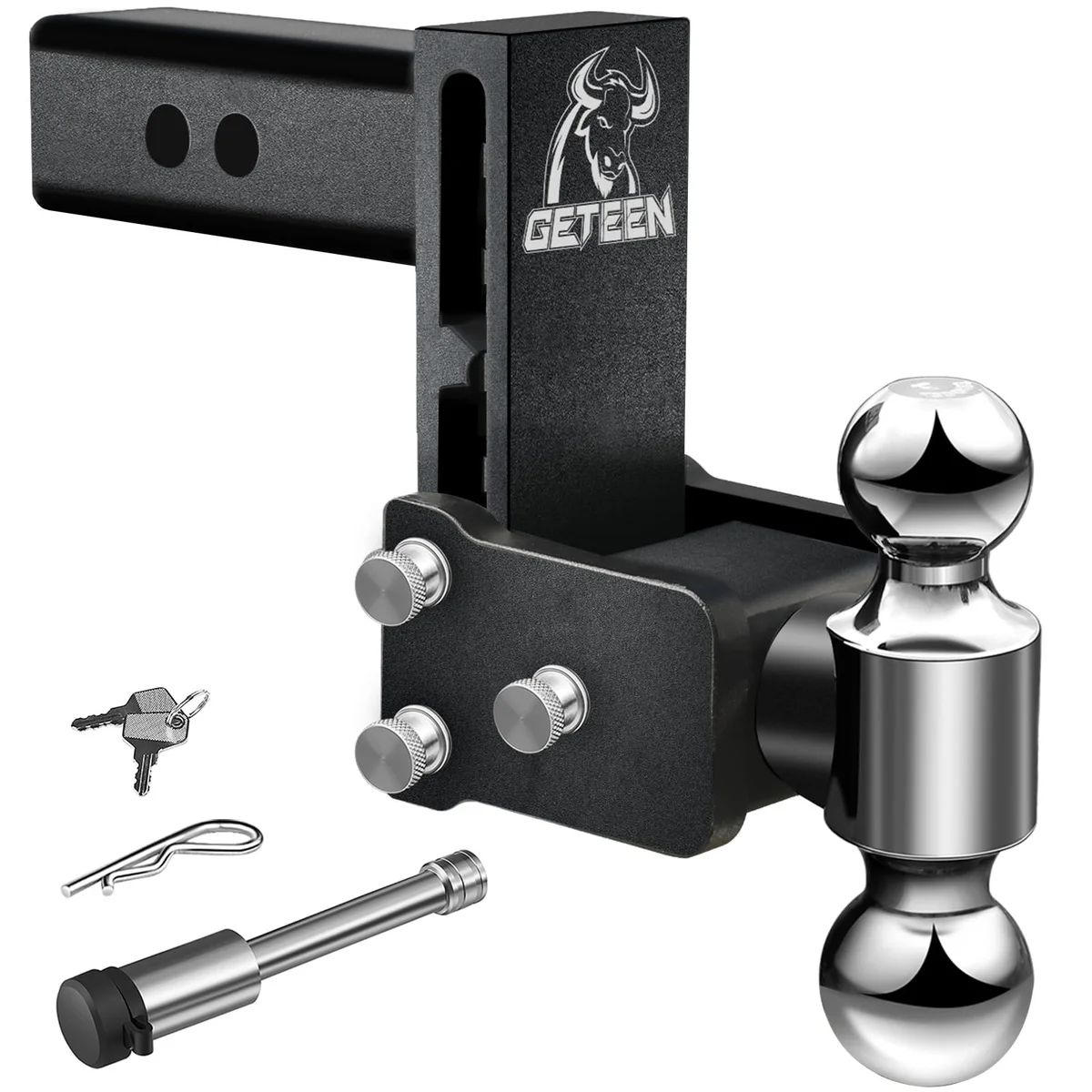 Geteen Adjustable Trailer Hitch Ball Mount