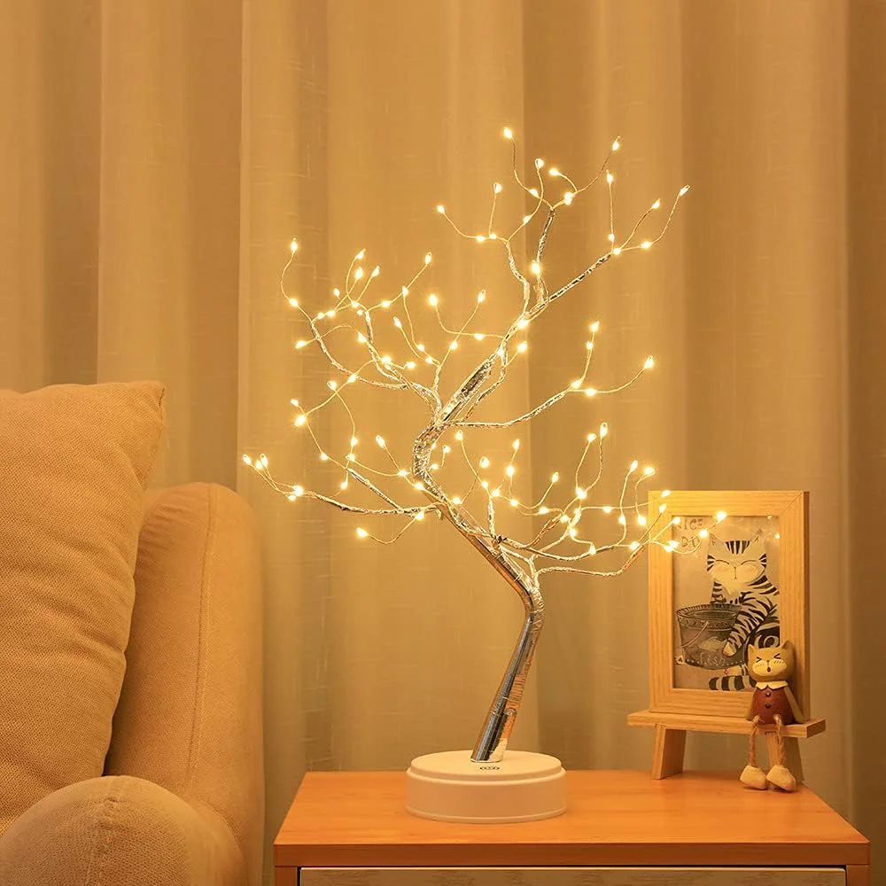 DAIMOT LED Birch Tree Lamp Battery Operated