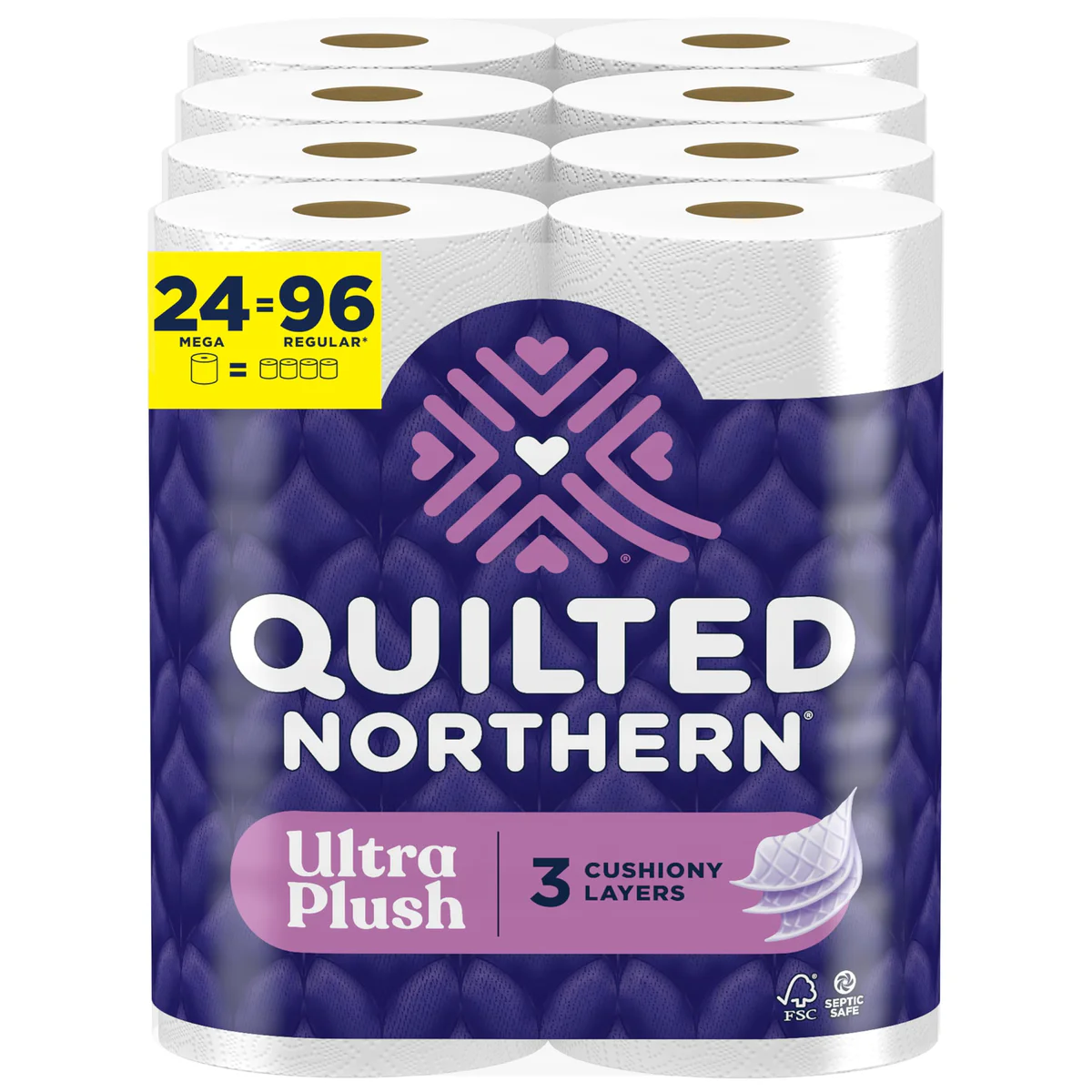 Quilted Northern Ultra Plush Toilet Paper 24 Rolls 