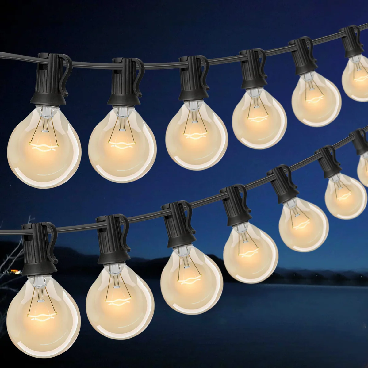 NICONIK Outdoor LED String Lights