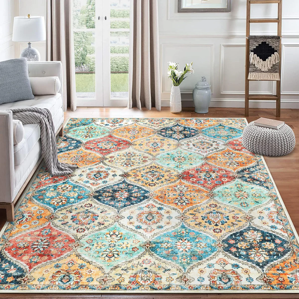 ROYHOME Abstract Area Rug