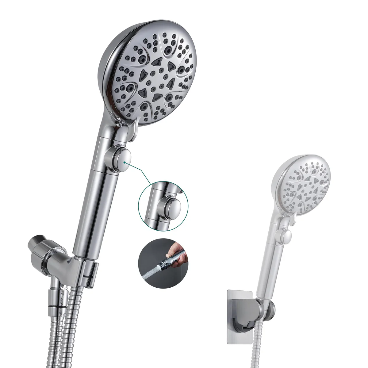GwernKB Handheld High Pressure Showerhead