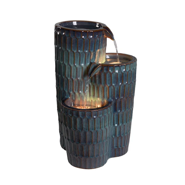 Style Selections Ceramic Tiered Fountain