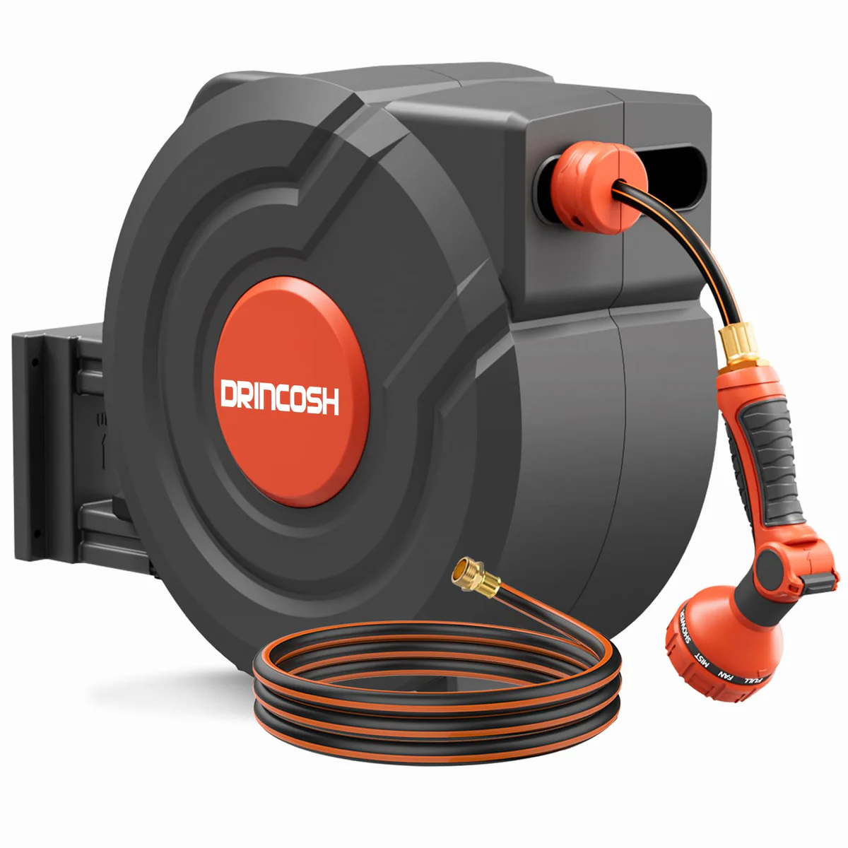 DRINCOSH Retractable Garden Hose Reel