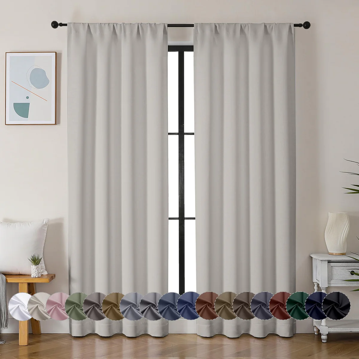 Simplebrand Blackout Curtain Panel