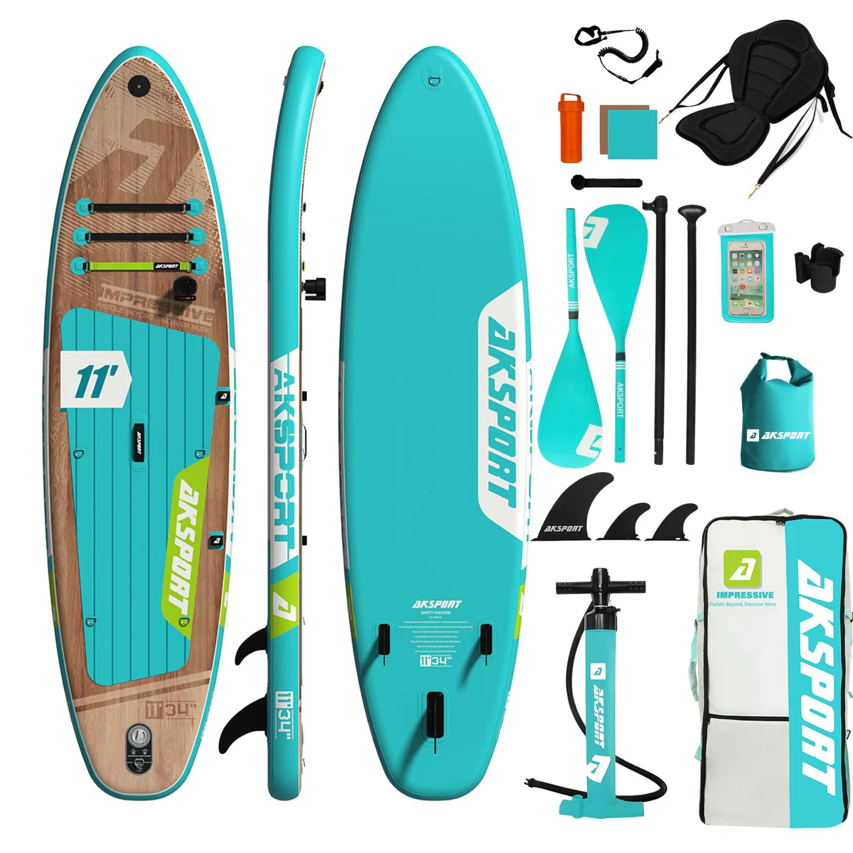 AKSPORT Inflatable Paddle Board