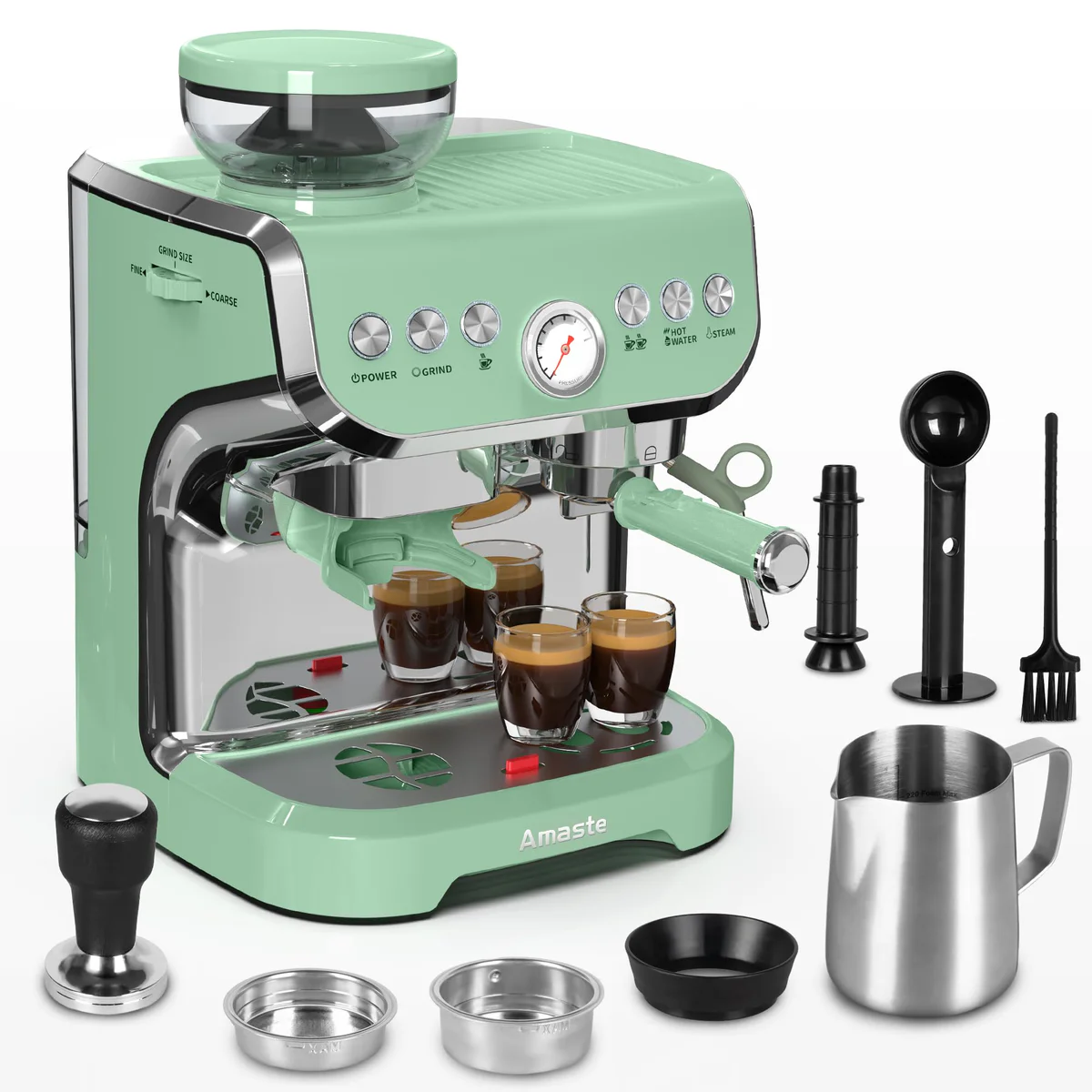 Amaste Espresso Machine with Milk Frother