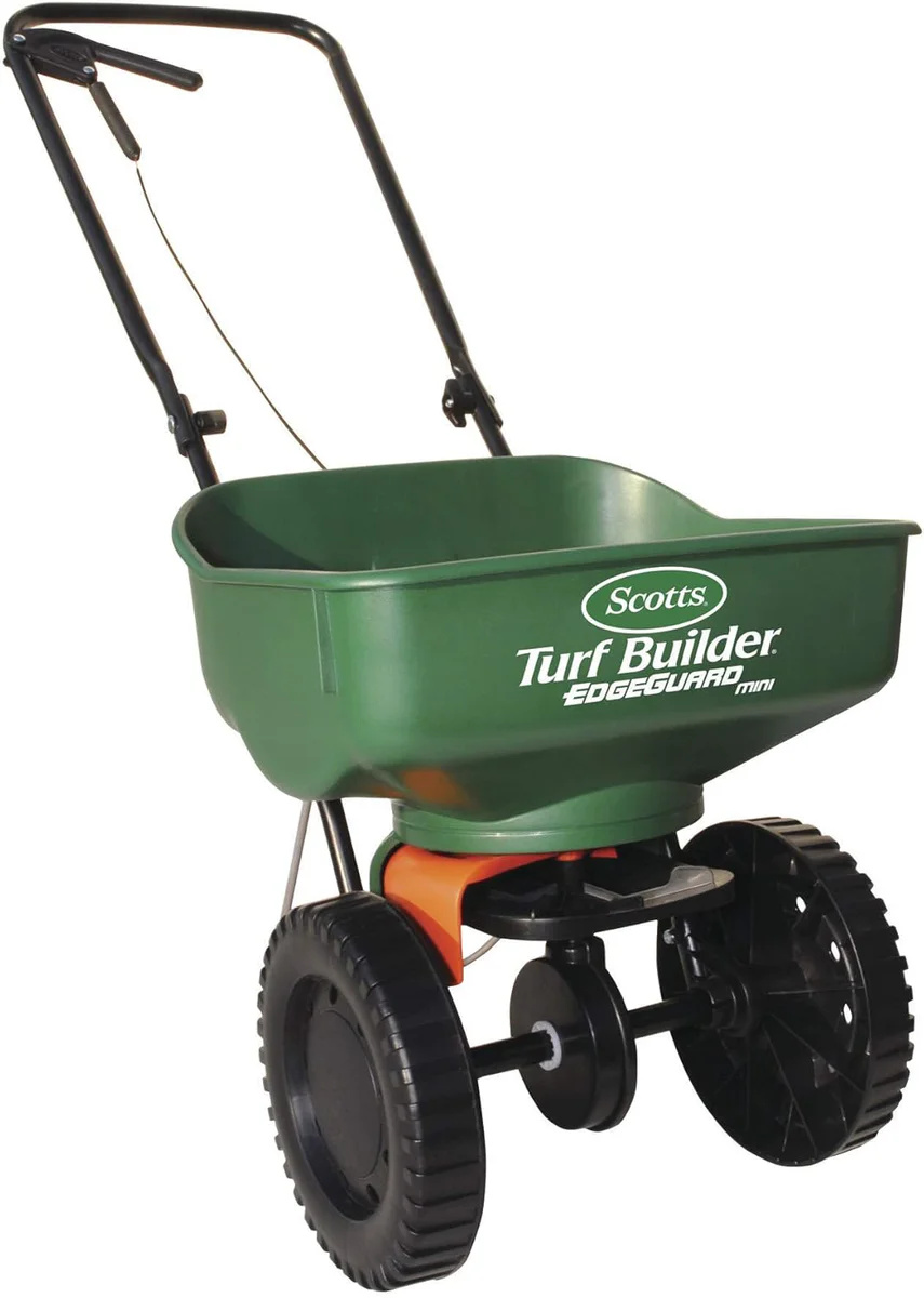 Scotts 76121 Turf Builder EdgeGuard Mini Broadcast Spreader