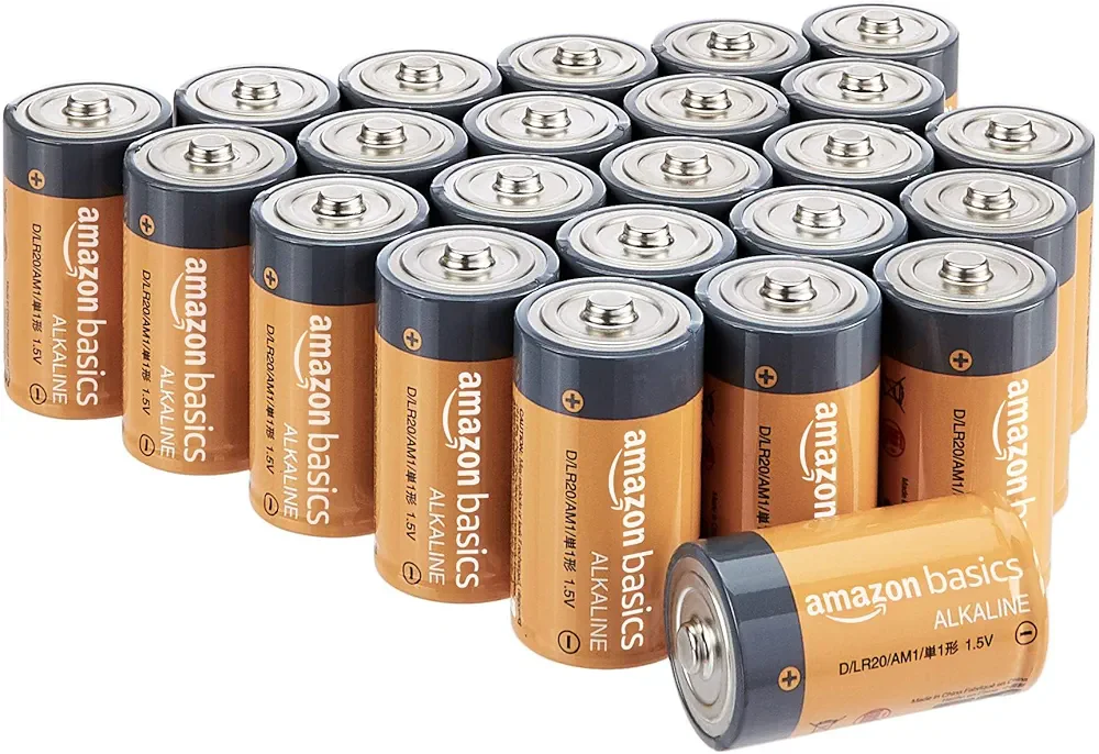 Amazon Basics 24-Pack D Cell Batteries