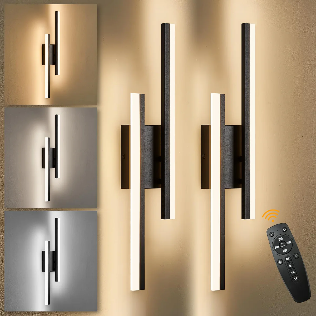 Sparklelf LED Dimmable Wall Sconce Vanity Light Set
