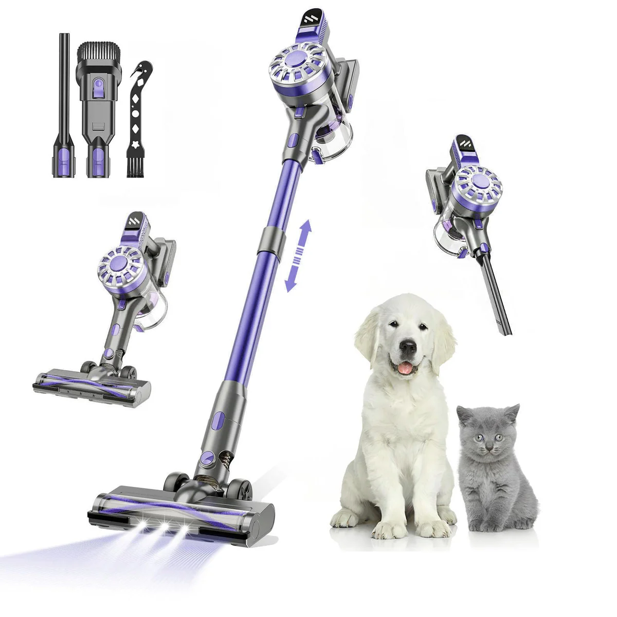 WLOTPO Cordless Stick Vacuum Cleaner