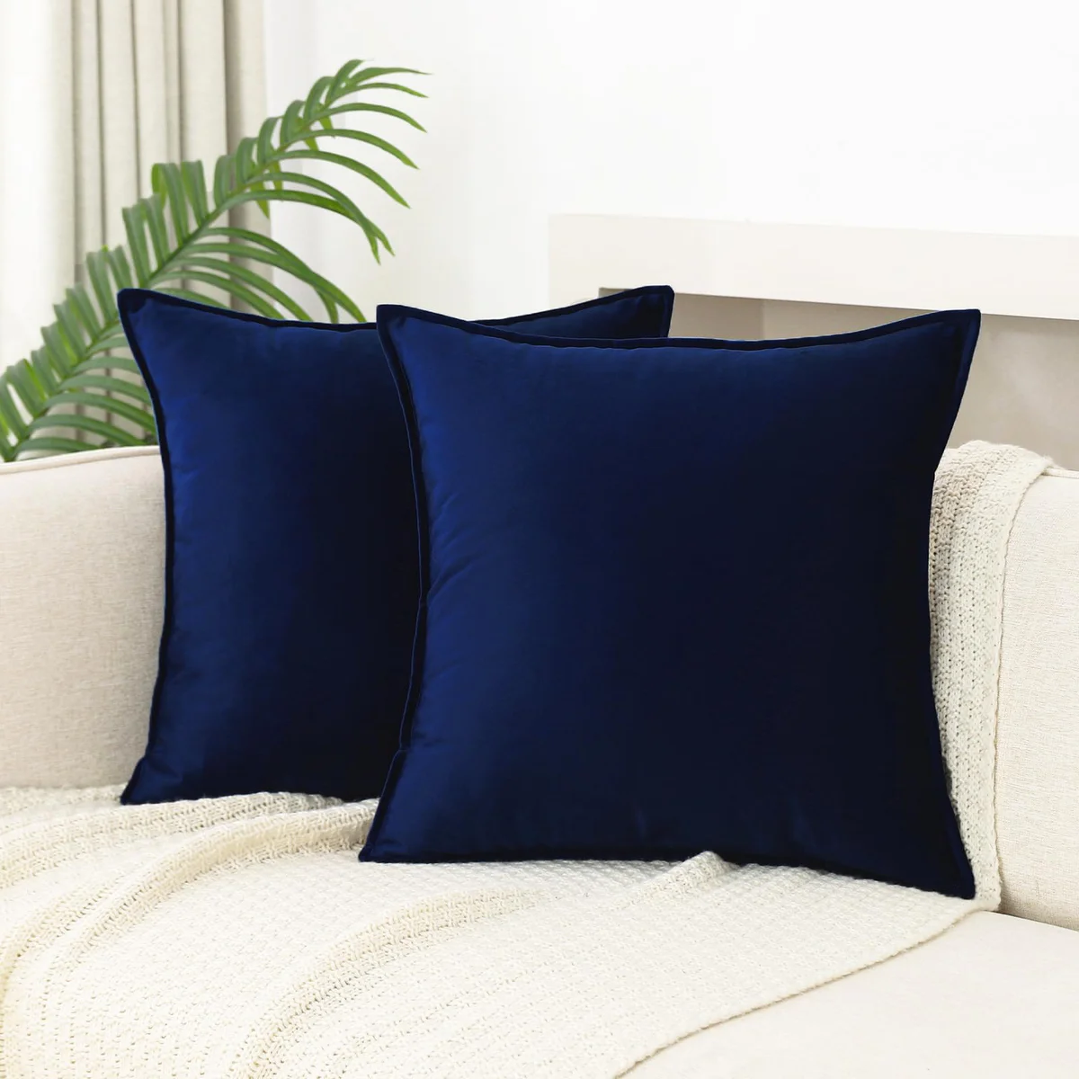 JIAHANNHA Velvet Decorative Throw Pillow Cover