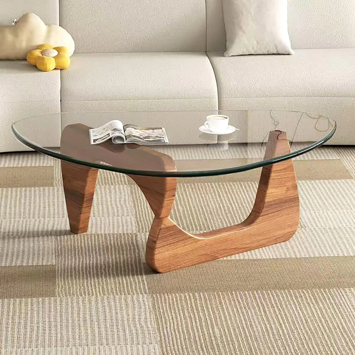 LZYFY, Modern Tempered Glass Coffee Table