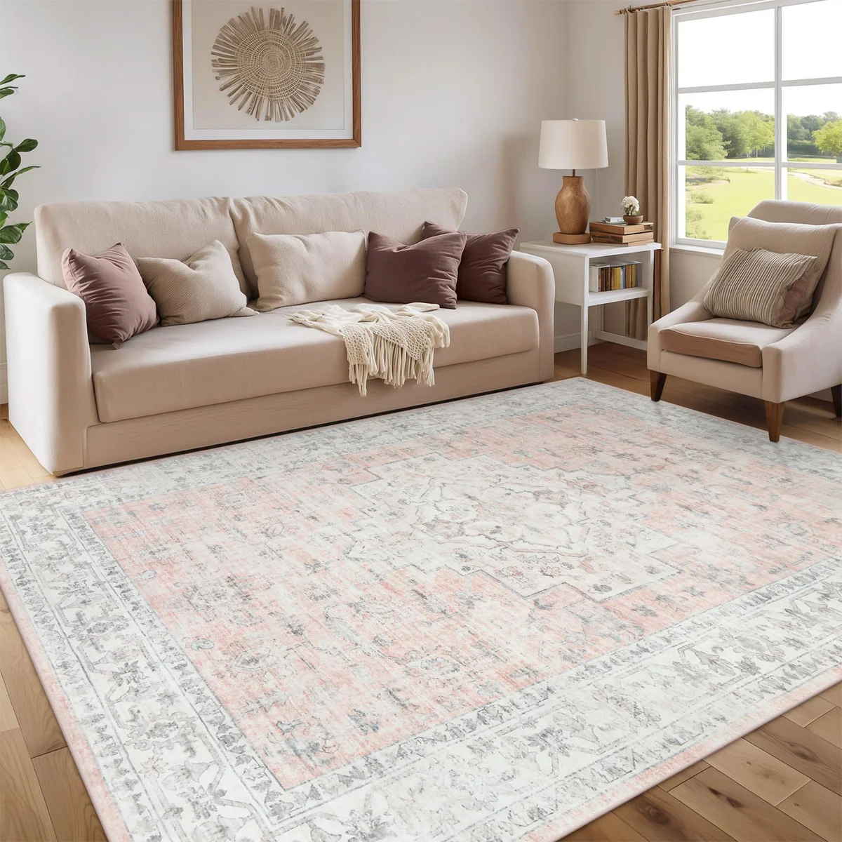 LIVEBOX Boho Area Rug