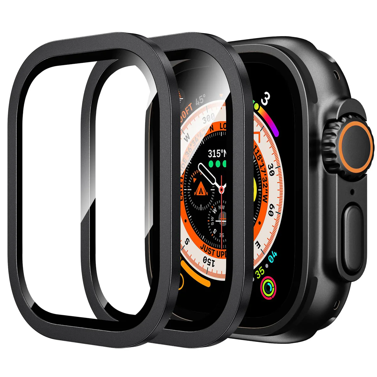 WSKEN Apple Watch Ultra Tempered Glass Screen Protector