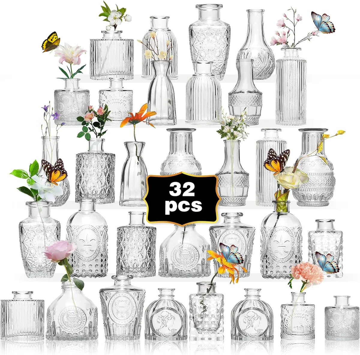 Anquephd Small Ceramic Vase Set