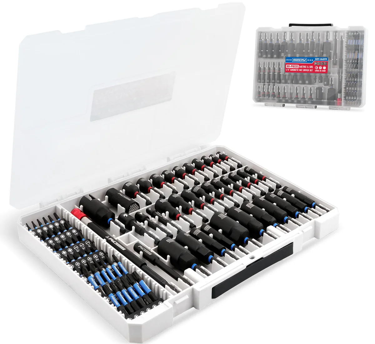 SEDY Metric Nut Driver Set Hollow Shaft
