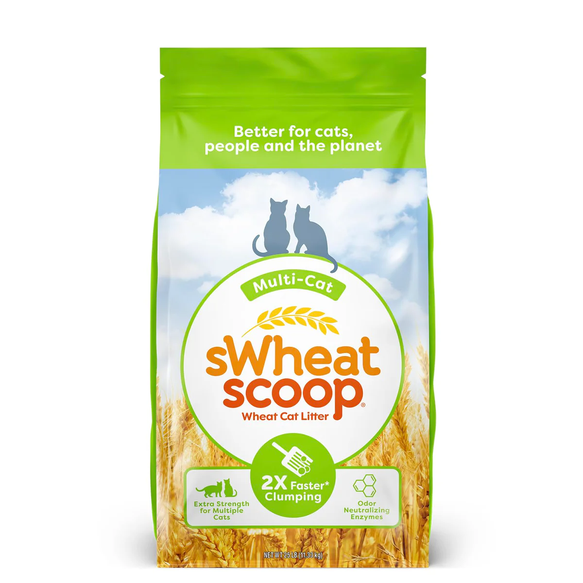 sWheat Scoop Multi-Cat Clumping Litter