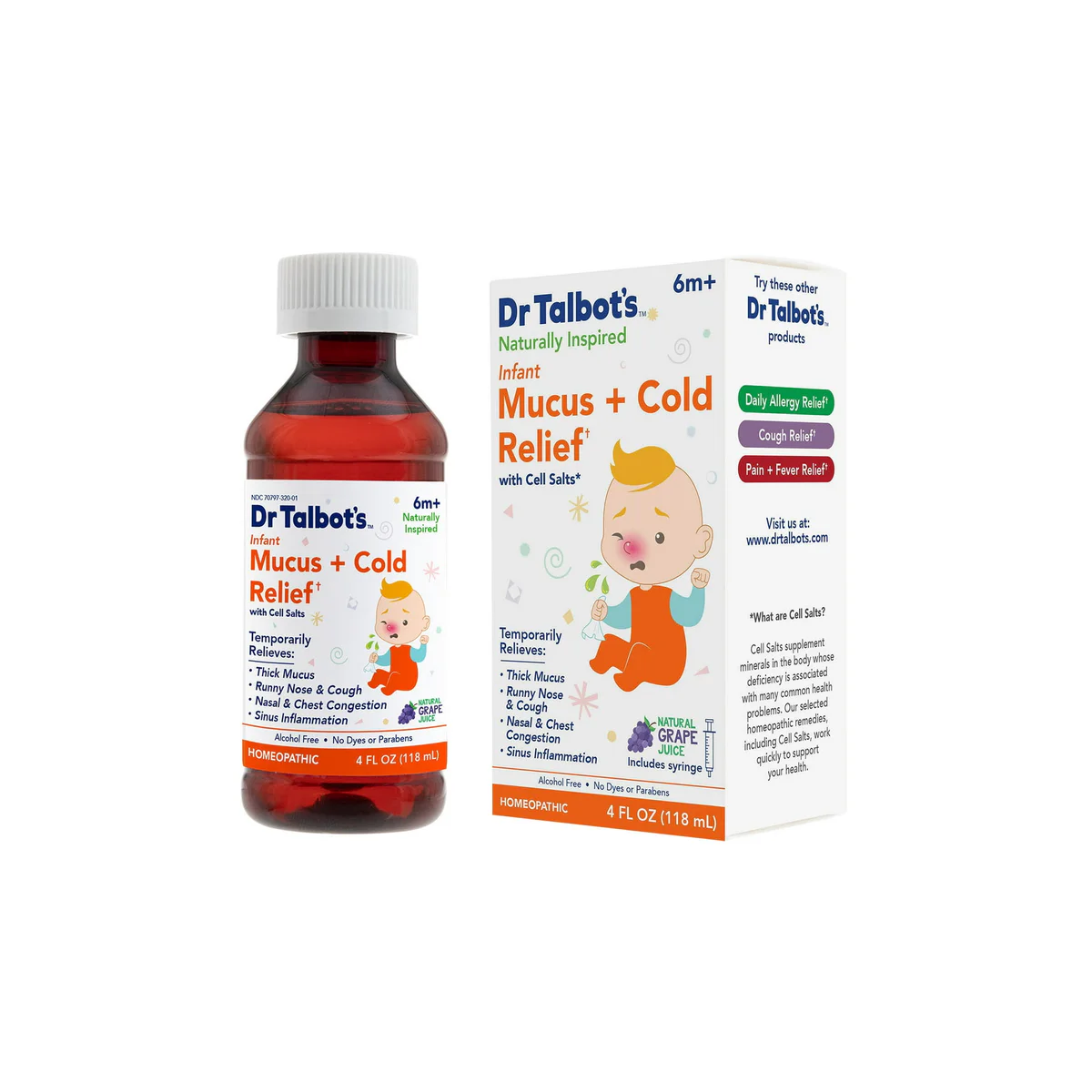 Dr. Talbot's Homeopathic Baby Mucus & Cold Relief Medicine