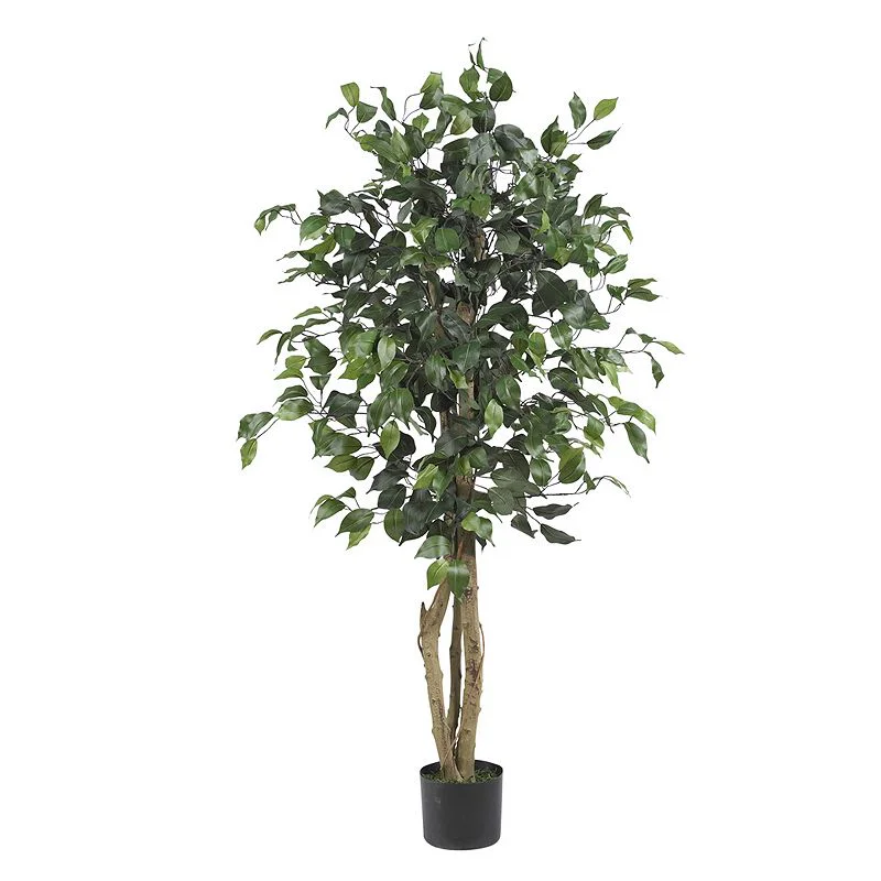 4ft Artificial Ficus Silk Tree in Pot - Nearly Natural