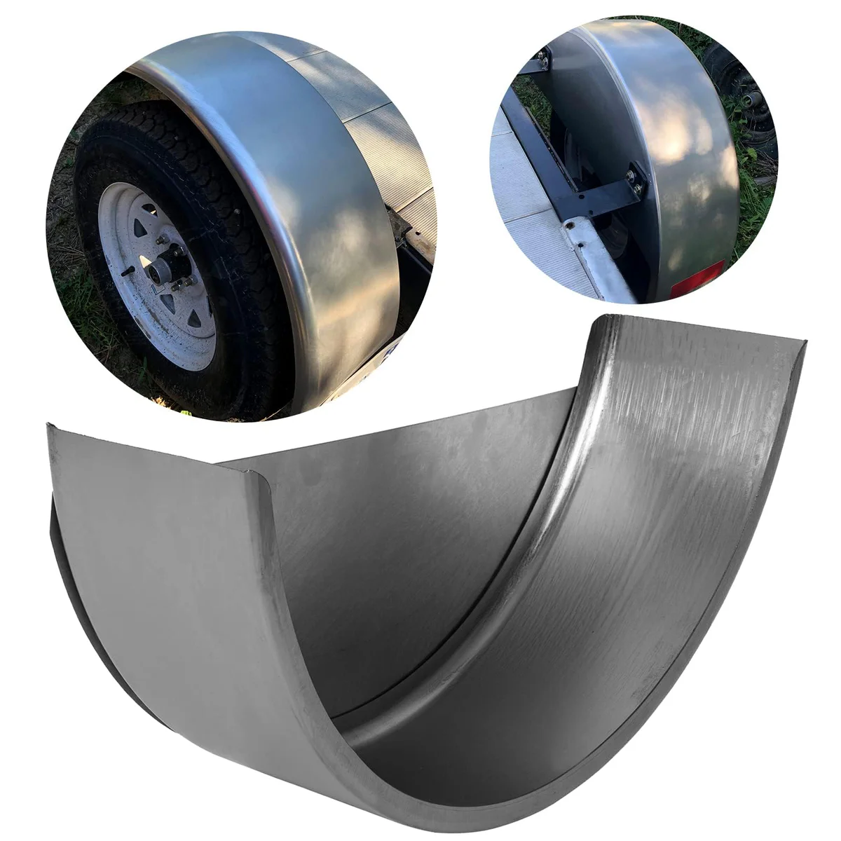 HECASA Steel Round Single Axle Trailer Fender