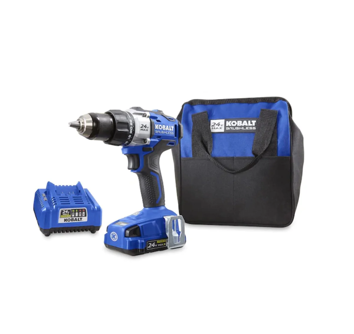 Kobalt 24-Volt Max Lithium Cordless Brushless Drill 