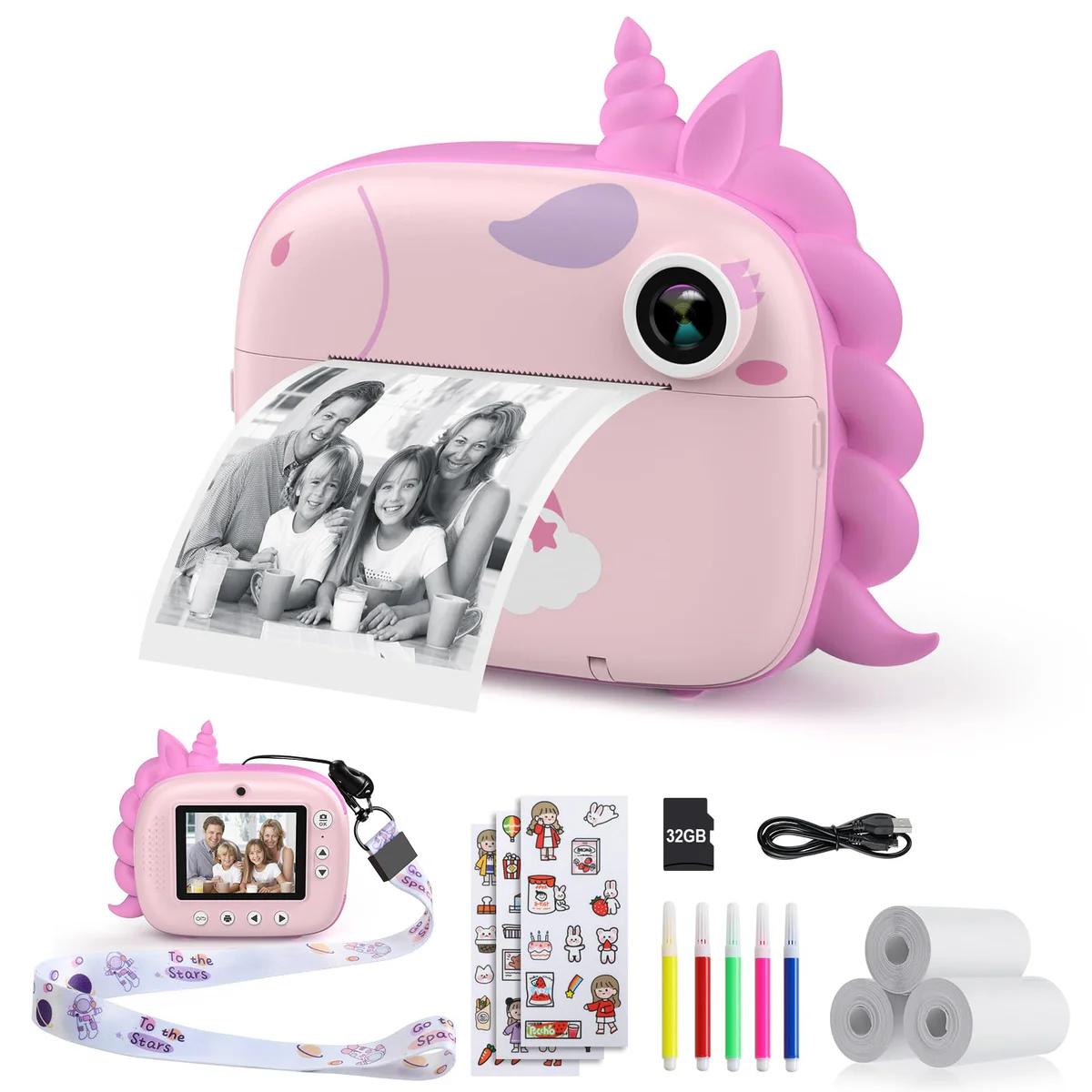 HiMont Instant Print Kids Camera