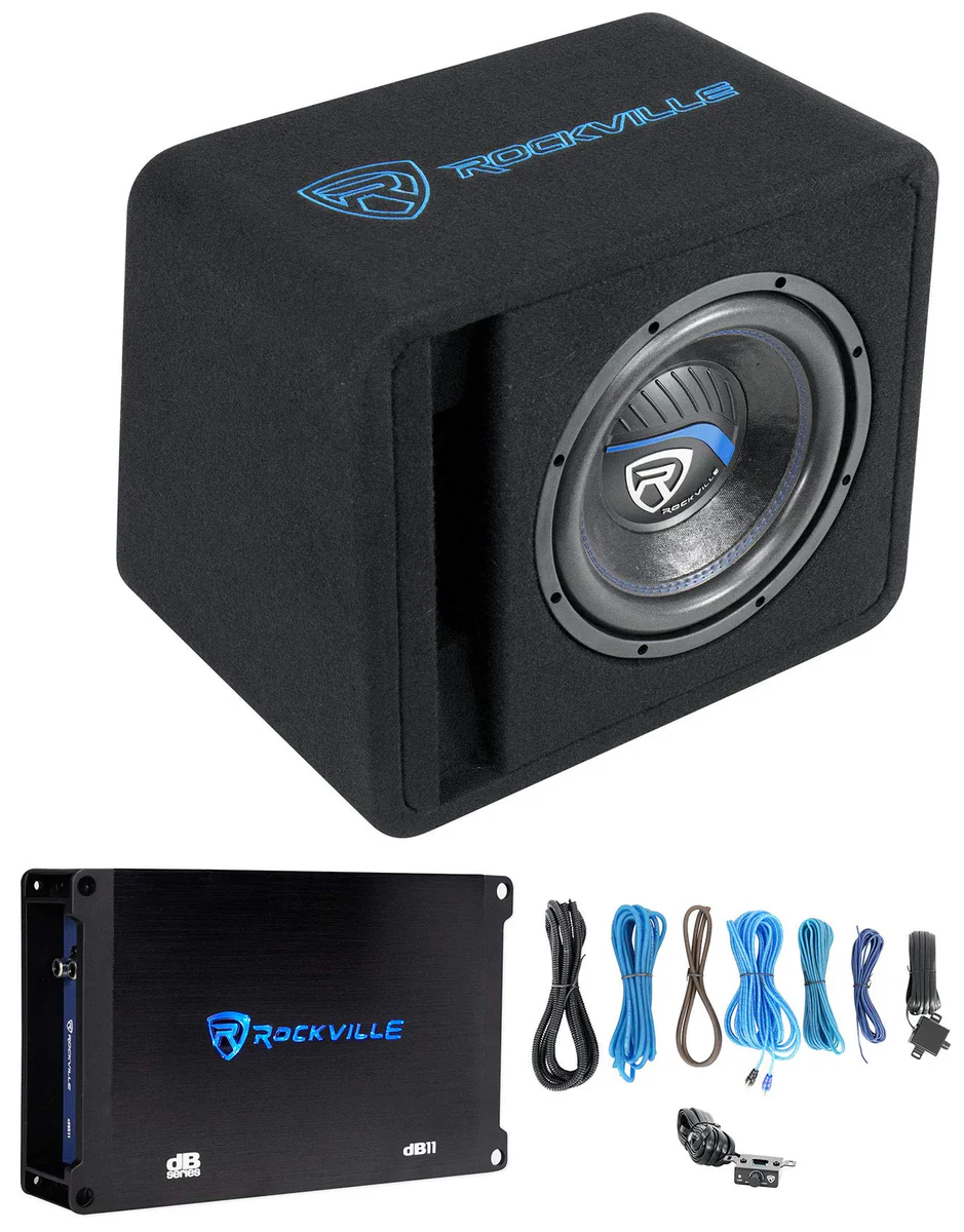 Rockville Subwoofer Sub+Amp Kit