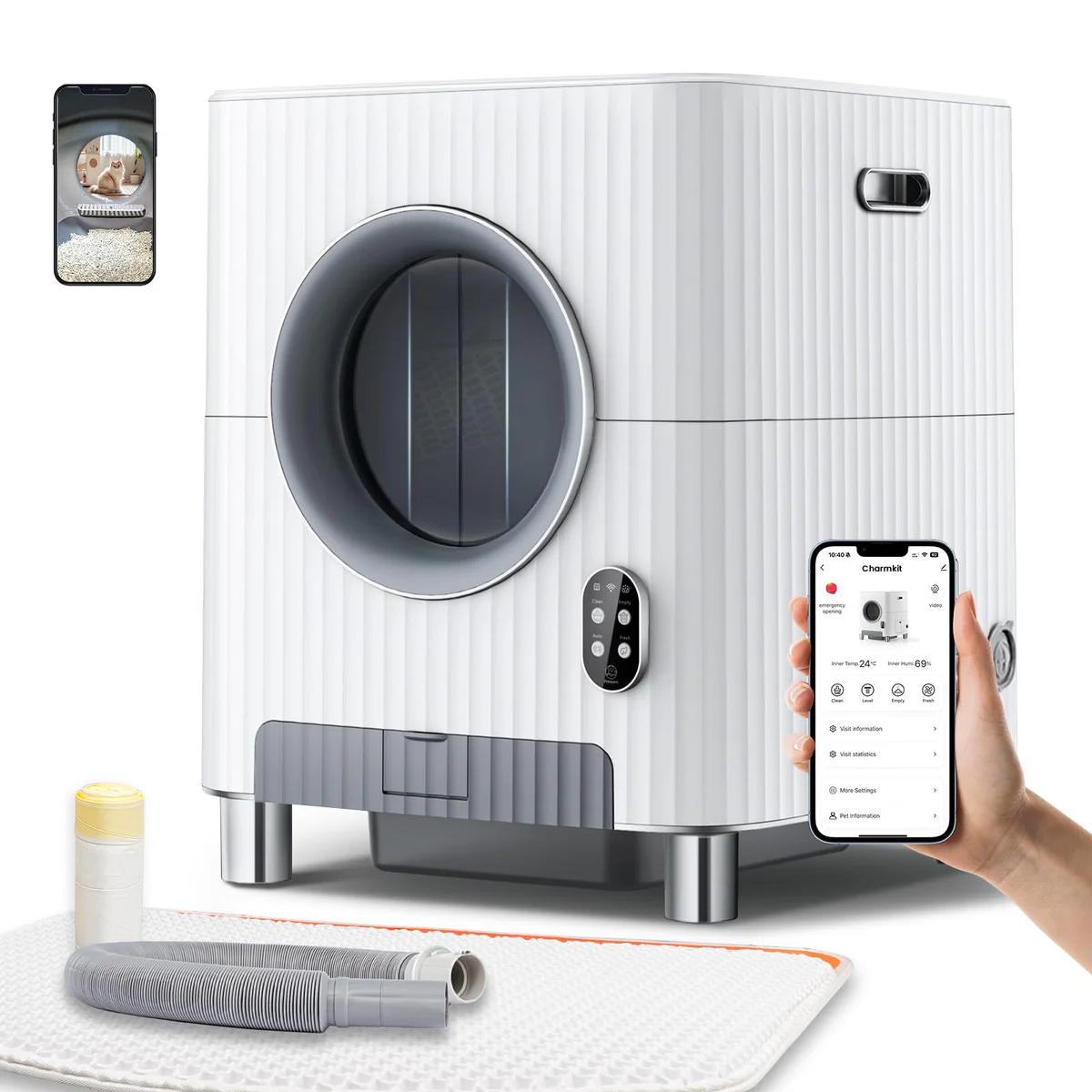 Charmkit Enclosed Cat Litter Box Furniture