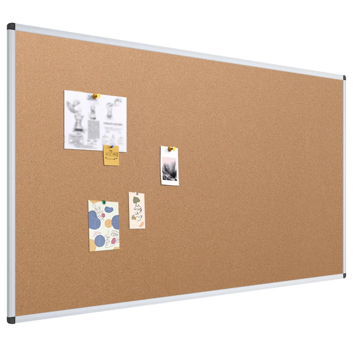 VIZ-PRO Cork Bulletin Board