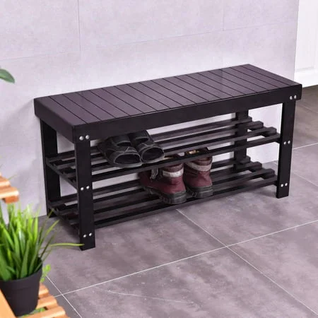 Ktaxon Solid Wood Shoe Bench 