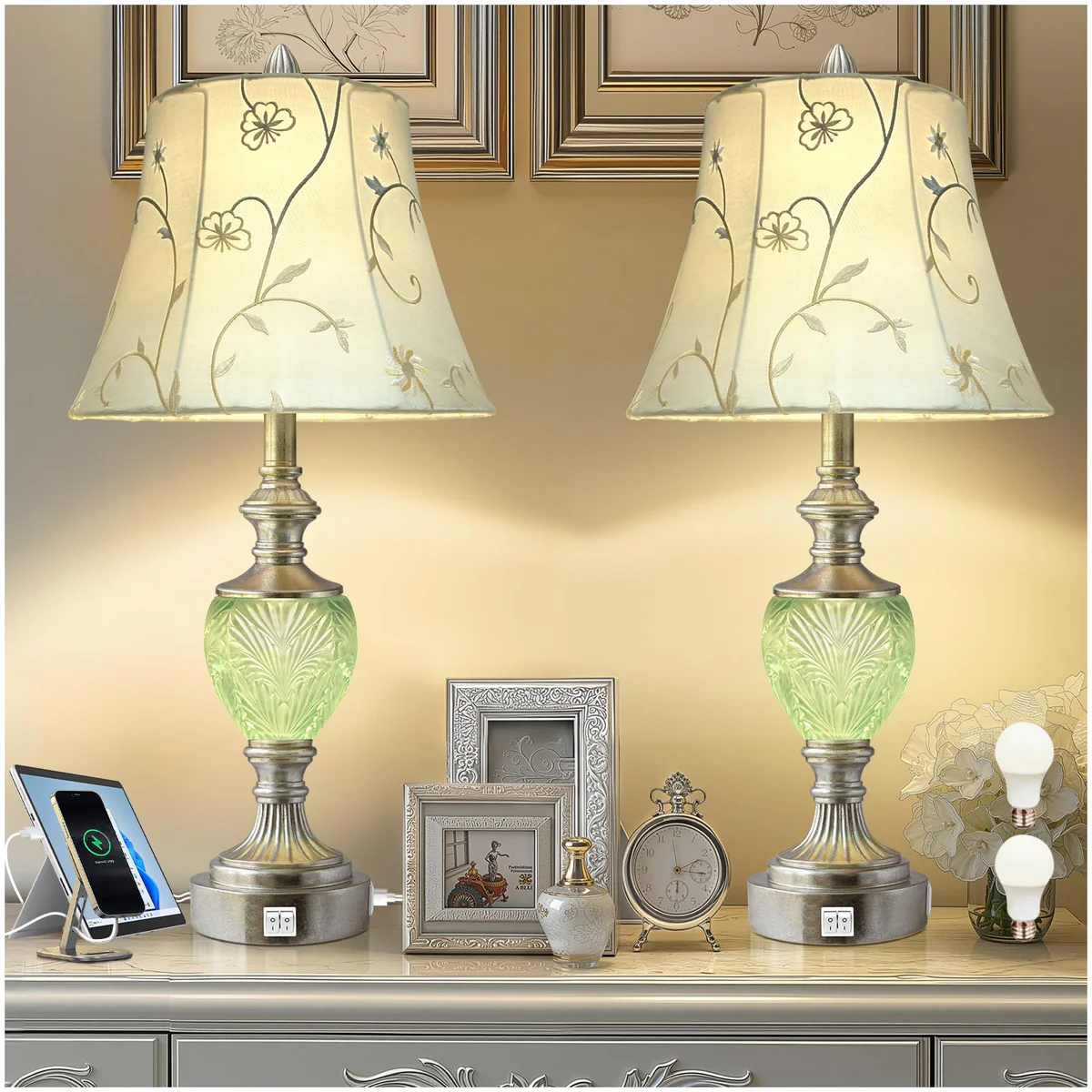 LuxSight Collection Table Lamp Set