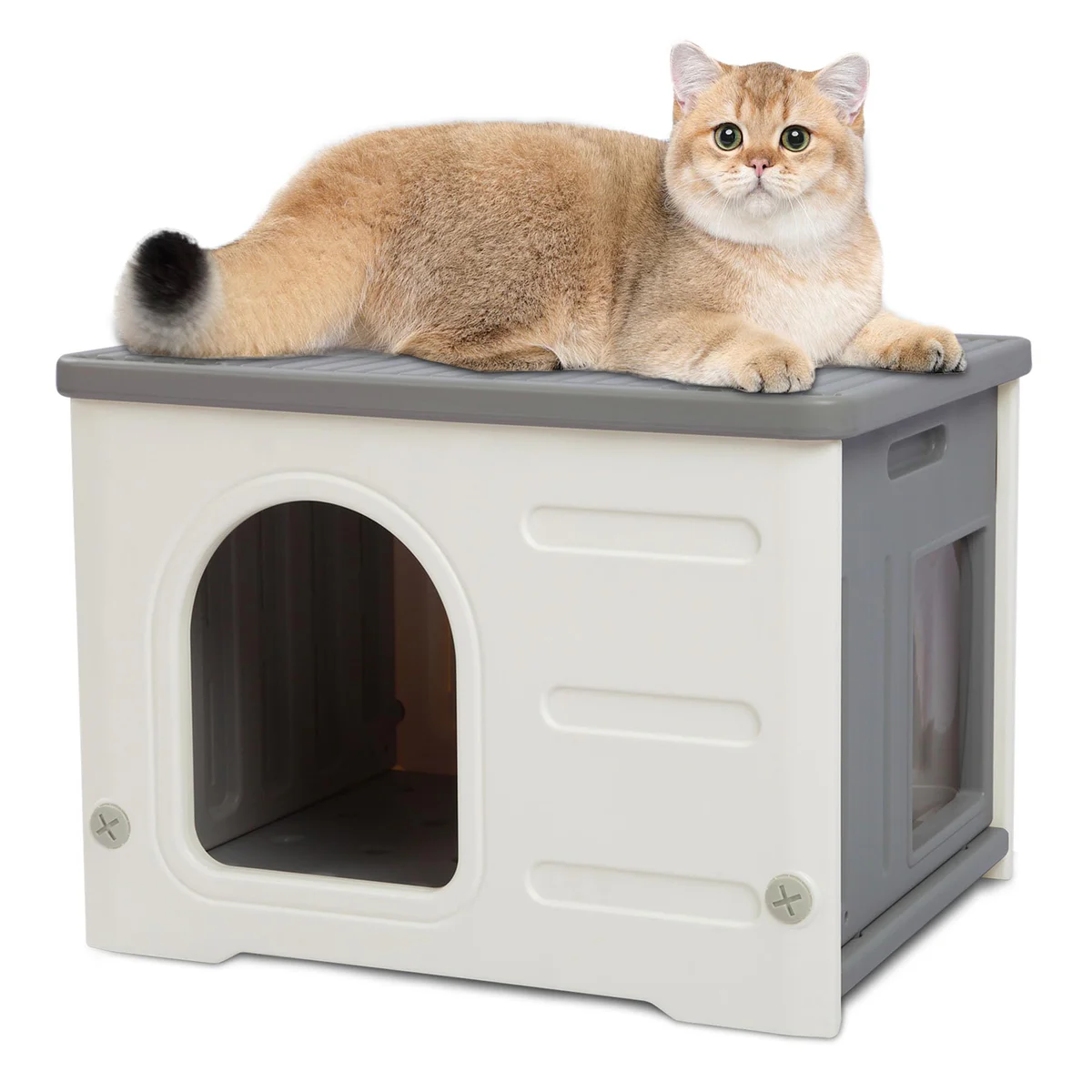 Rockever Cat House Bed Cave for Indoor Cats