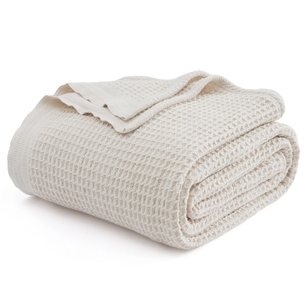 Bedsure Waffle Knit Throw Blanket