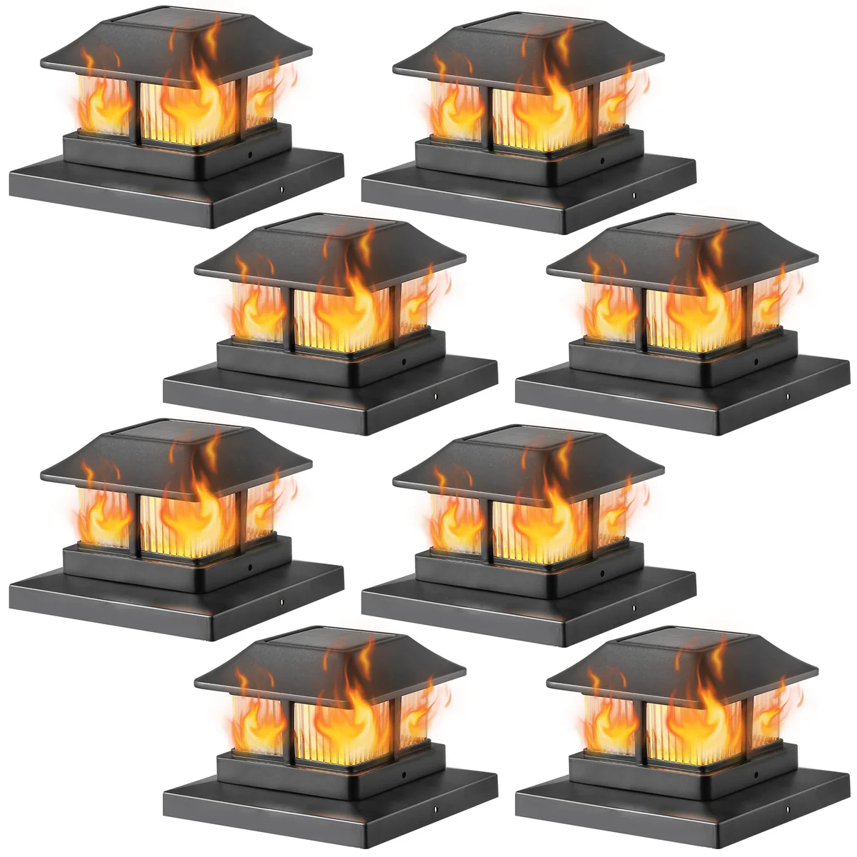 Dynaming Solar Flame Post Cap Lights