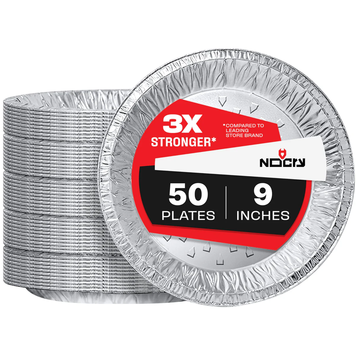 NoCry Aluminum Foil Pie Pans - Disposable