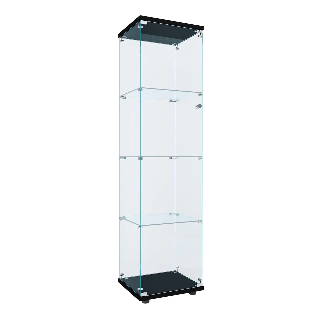 FLYMUHJIA Curio Cabinet Glass Display Case