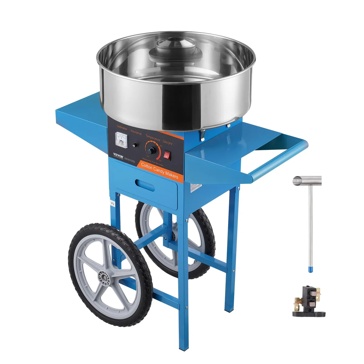 VEVOR Commercial Electric Cotton Candy Machine Cart
