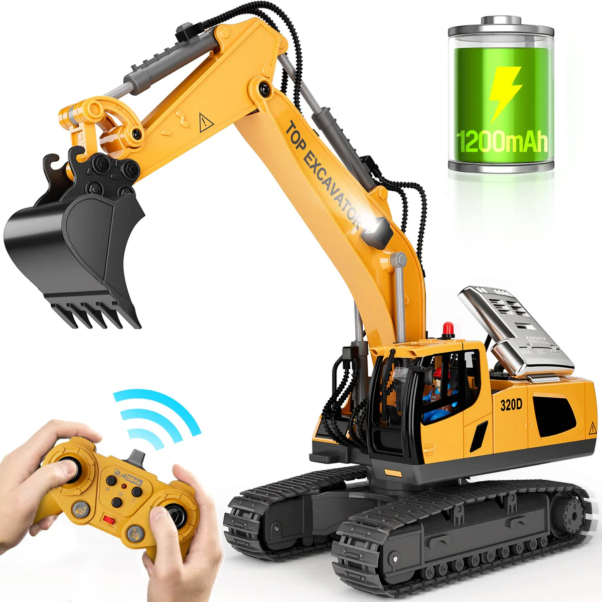KIDMARKT RC Remote Control Excavator Toy Truck