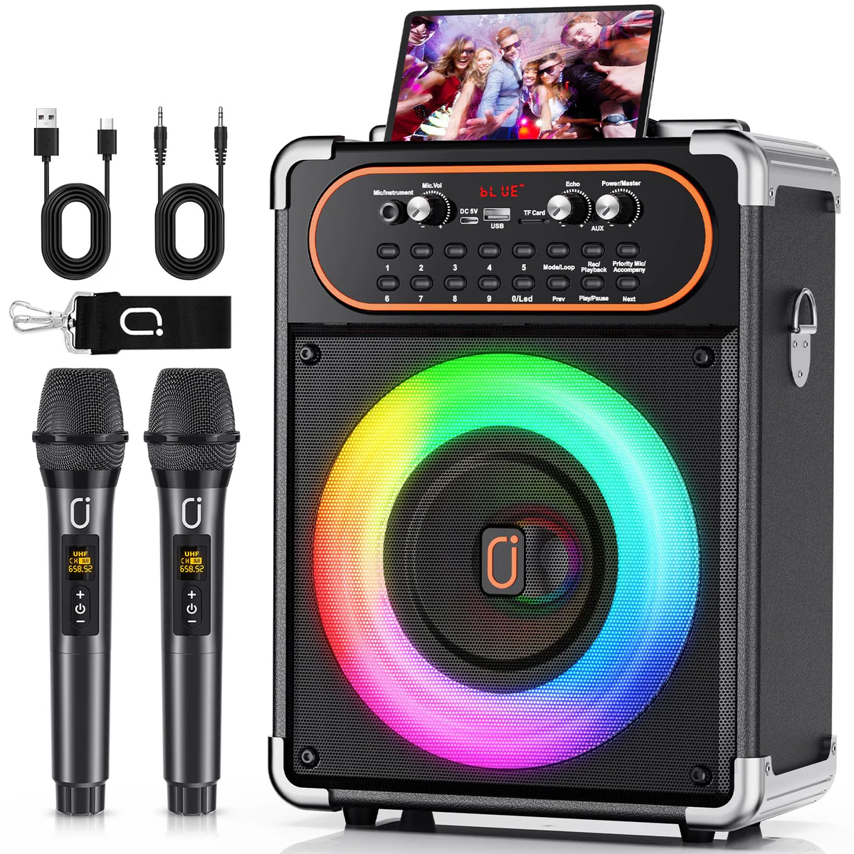  Portable Karaoke Bluetooth Speaker 